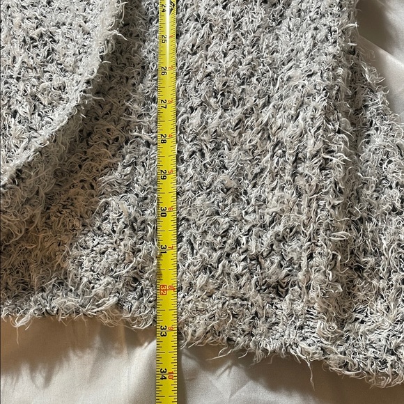 Kensie White Fuzzy Cardigan - Picture 12 of 12